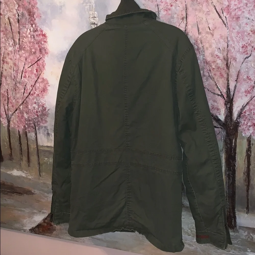 Urban District Angelo Litrico Double zip army coat sz M EUC